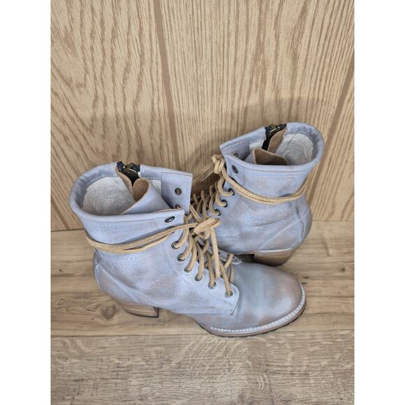 Freebird Cavalier Boots Antique Grey Size 9 Brand New Stacked Heel Leather... - Picture 14 of 16